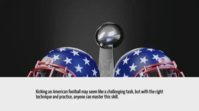 Video thumbnail for How To Kick An American Football