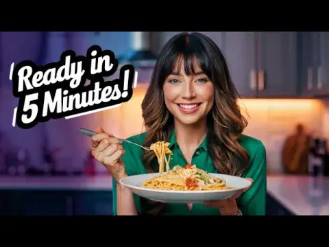 Video thumbnail for 5 Minute Carbonara Recipe - Easy Pasta Cooking Hack You Need Tonight