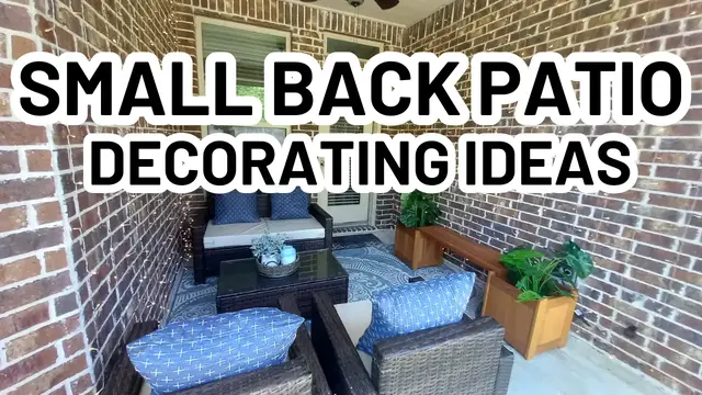 Video thumbnail for How To Decorate a Small Back Patio (Home Decorating Ideas)