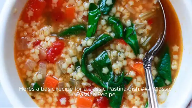 Video thumbnail for pastina recipe