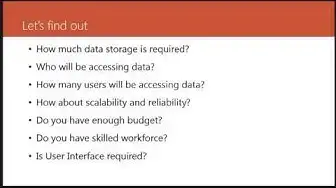 Video thumbnail for Choosing between SQL Server and Microsof