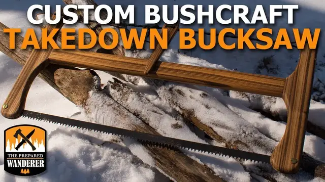 'Video thumbnail for Custom Bushcraft Takedown Bow Saw'