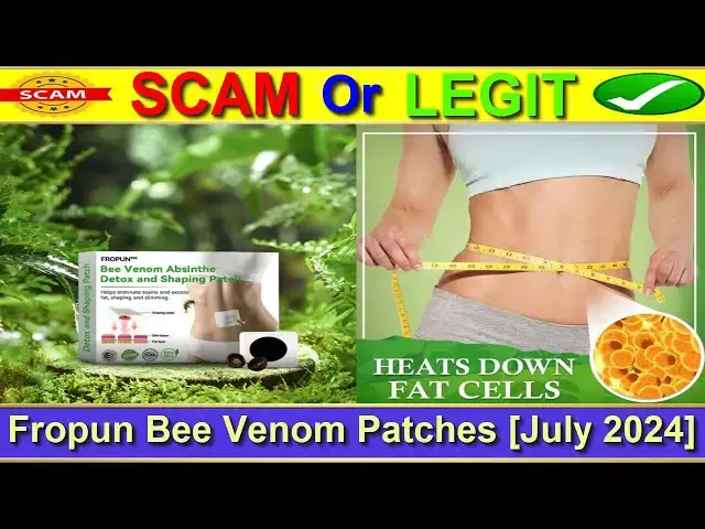 Video thumbnail for Fropun Bee Venom Patches Reviews (July 2024) - Is Fropun A Scam Or Legit Site? Find Out! |