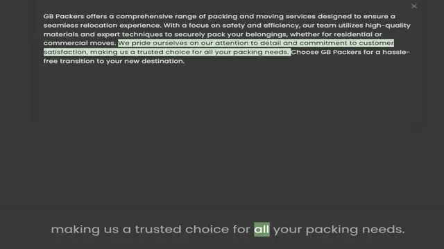 Video thumbnail for seamless relocation experience. With a focus on safety and efficiency, our team utilizes high-quality materials and expert techniques to securely pack your belongings, whether for residential or commercial moves. We pride ourselves on our