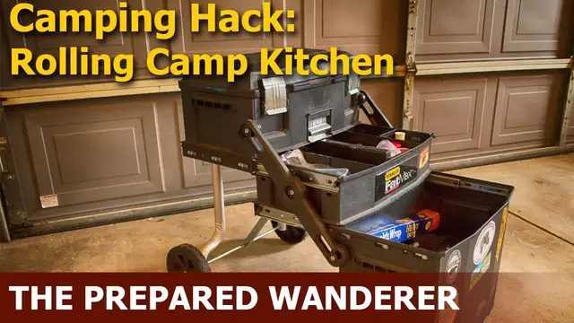 'Video thumbnail for Camping Hack, Rolling Camp Kitchen'