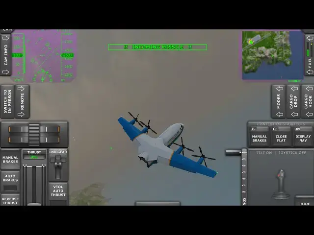 Video thumbnail for Turbo prop flight sim FLOPS