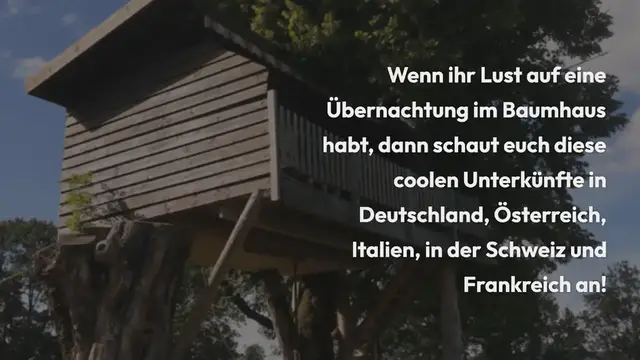 Video thumbnail for Traumhafte Nächte im Baumhaus Die schönsten Baumhäuser für traumhafte Nächte
