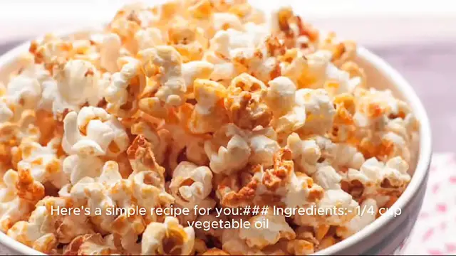 Video thumbnail for kettle corn recipe