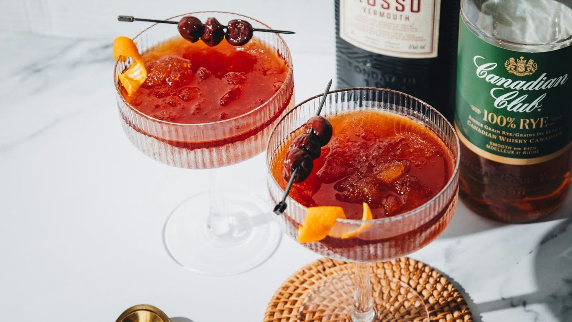 Video thumbnail for Frozen Manhattan Cocktail Recipe