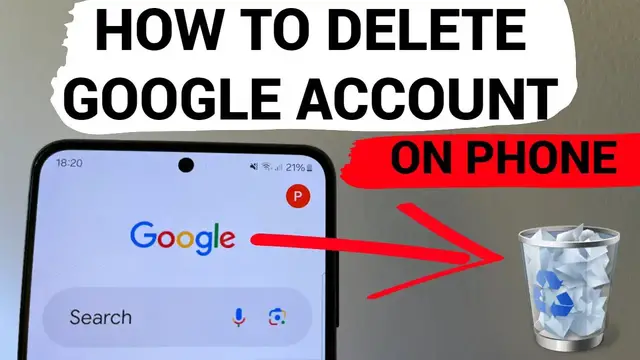 'Video thumbnail for How to delete Google account on phone in 2025'