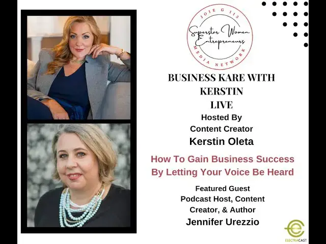 Video thumbnail for 204. How To Gain Biz Success By Letting Your Voice Be Heard With Content Creator Jennifer Urezzio