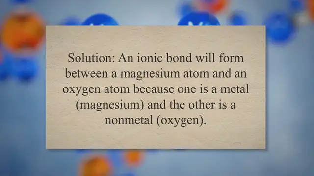 Video thumbnail for Chemical bonds problems and solutions