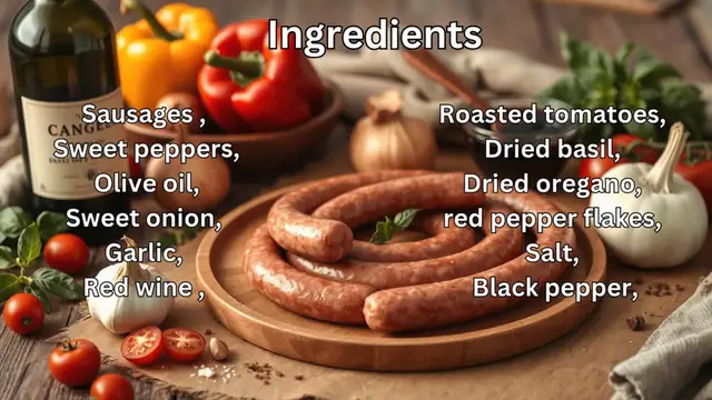 Video thumbnail for  Sausage and Peppers Skillet