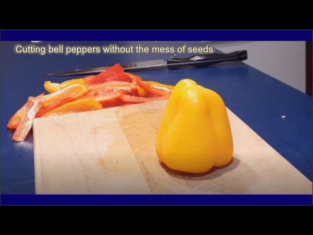 Video thumbnail for Cutting Bell Peppers