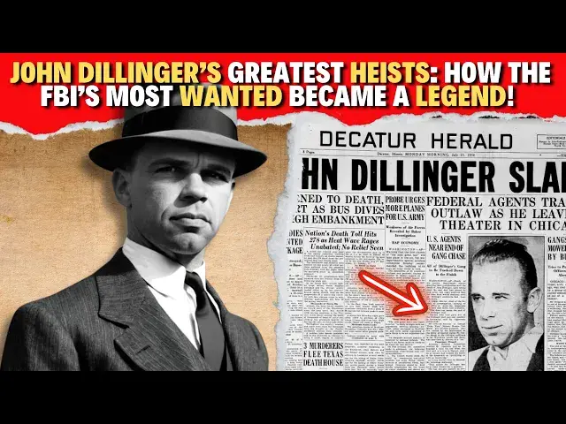 Video thumbnail for John Dillinger’s Greatest Heists: How the FBI’s Most Wanted Became a Legend!