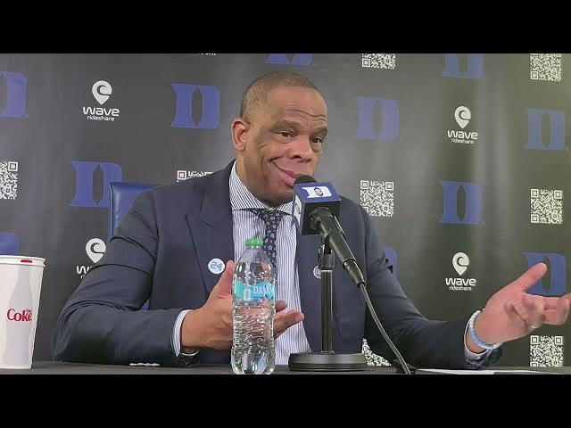 Video thumbnail for #UNC coach Hubert Davis press conference after loss at Duke