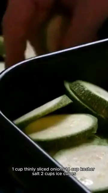 Video thumbnail for bread and butter pickle recipe