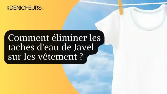 Video thumbnail for 👘​🧼 Comment éliminer les taches d'eau de Javel sur les vêtement ? ​🫧​
