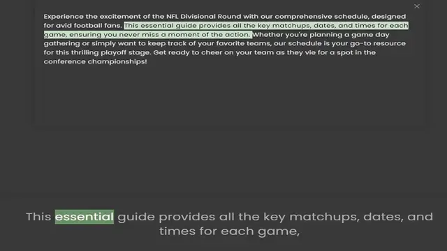 Video thumbnail for for avid football fans. This essential guide provides all the key matchups, dates, and times for each game, ensuring you never miss a moment of the action. Whether you're planning a game day gathering or simply want to keep track of your