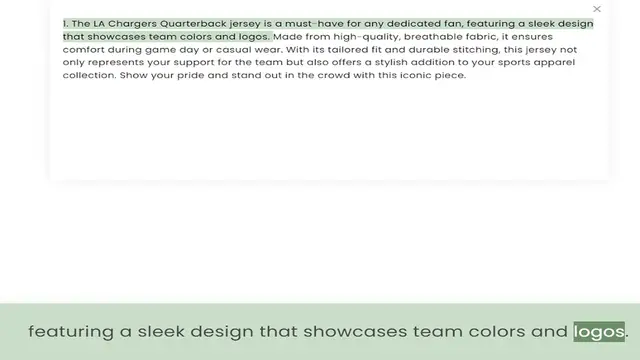 Video thumbnail for that showcases team colors and logos. Made from high-quality, breathable fabric, it ensures comfort during game day or casual wear. With its tailored fit and durable stitching, this jersey not only represents your support for the team but