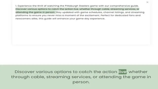 Video thumbnail for Discover various options to catch the action live, whether through cable, streaming services, or attending the game in person. Stay updated with game schedules, channel listings, and streaming platforms to ensure you never miss a moment o
