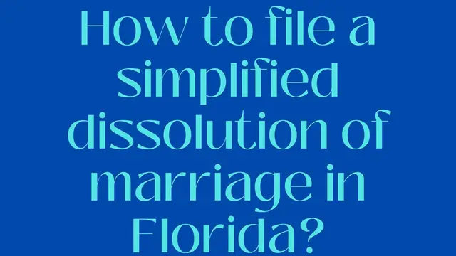 Video thumbnail for Dissolution of marriage in Florida? Video blog