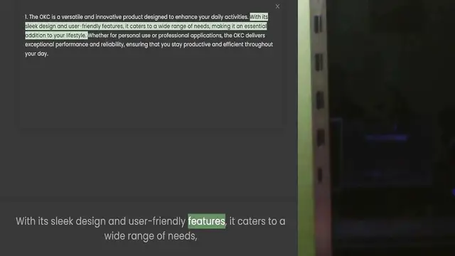 Video thumbnail for sleek design and user-friendly features, it caters to a wide range of needs, making it an essential addition to your lifestyle. Whether for personal use or professional applications, the OKC delivers exceptional performance and reliabilit