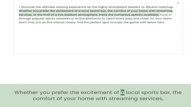 Video thumbnail for Whether you prefer the excitement of a local sports bar, the comfort of your home with streaming services, or the thrill of a live stadium atmosphere, there are numerous options available. Tune in through popular sports networks or online