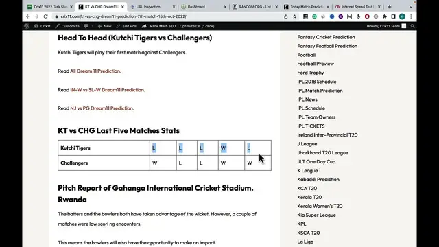 Video thumbnail for KT vs CHG Dream11 Team, KT vs CHG Dream11 Prediction, KT vs CHG Playing 11 7th Match RCA T10 Cup