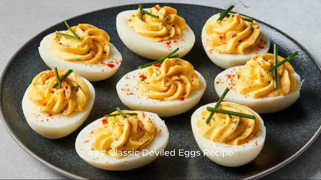 Video thumbnail for deviled egg recipe