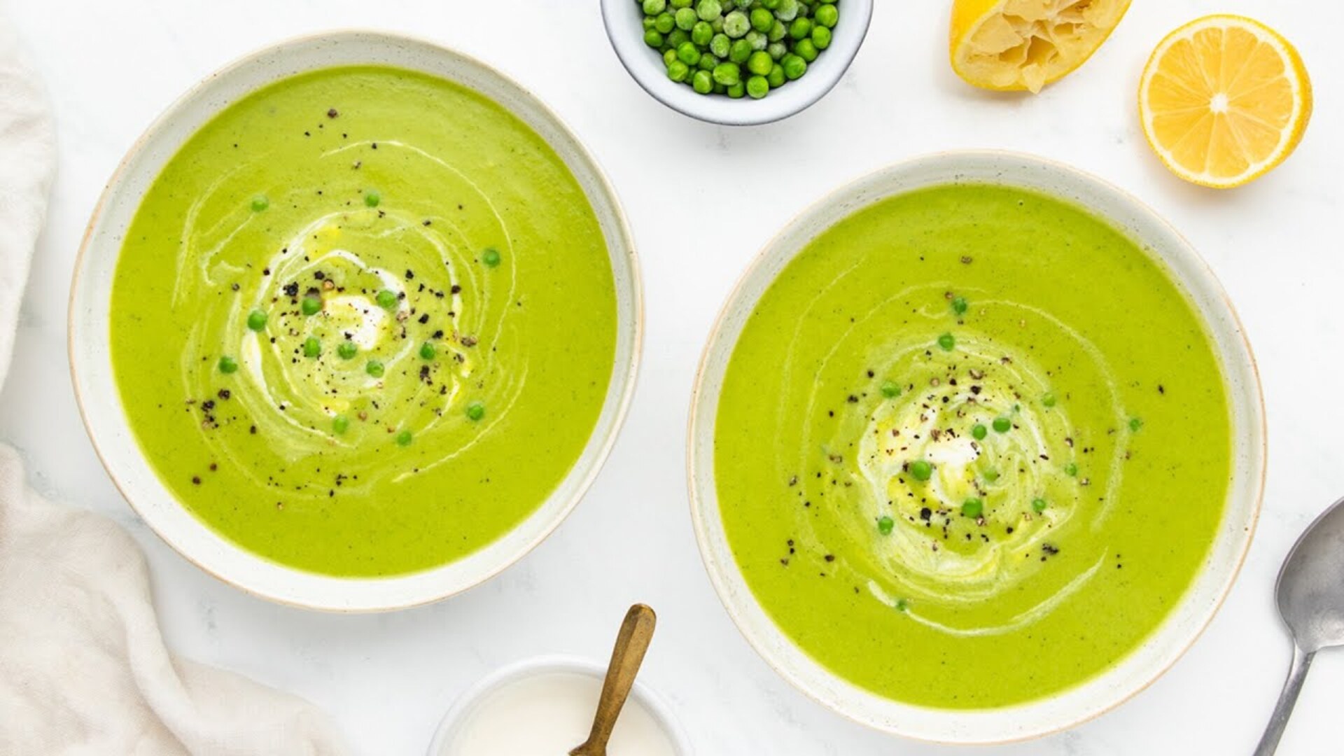 Video thumbnail for Simply Springy Pea And Mint Soup Recipe