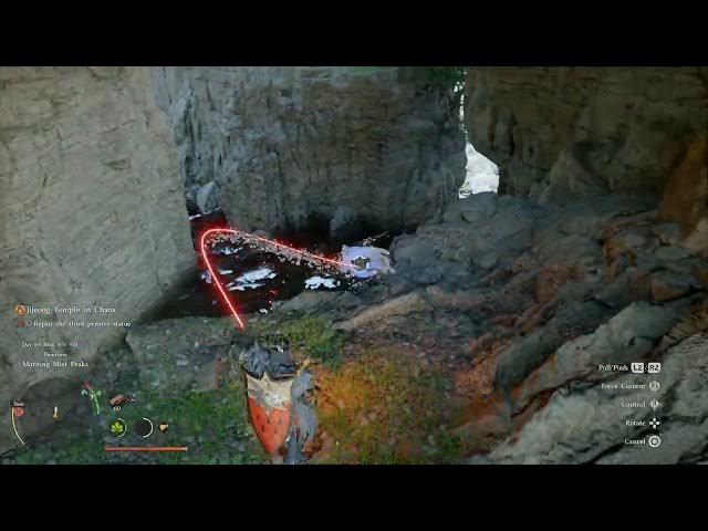 Video thumbnail for Crimson Desert - Ch 9 Jijeong Temple In Chaos: Repair The Third Pensive Statue (Use Force Current)