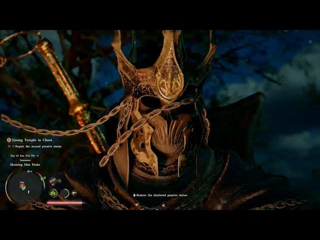 Video thumbnail for Crimson Desert - Ch 9 Jijeong Temple In Chaos: Repair The Second Statue | Use Force Current