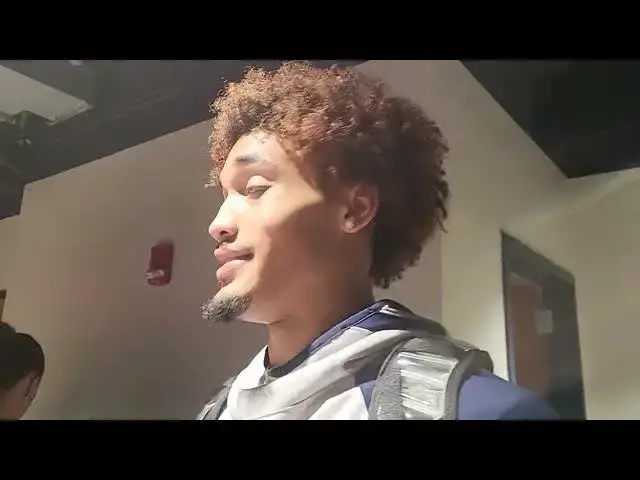 'Video thumbnail for Interviews with Jae'Lyn Withers, Elliot Cadeau, Seth Trimble and RJ Davis after UNC's loss at KU'