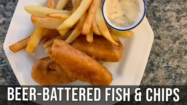 'Video thumbnail for British Beer-Battered Fish & Chips | Best Beer-Batter Crispy Fish Recipe | No Soggy Fish or Fries!'