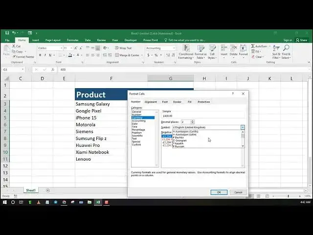 Video thumbnail for How to insert currency symbols in Excel