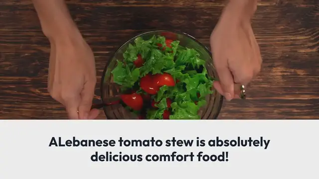 Video thumbnail for Lebanese tomato stew with butter rice | Yakhnit Banadura