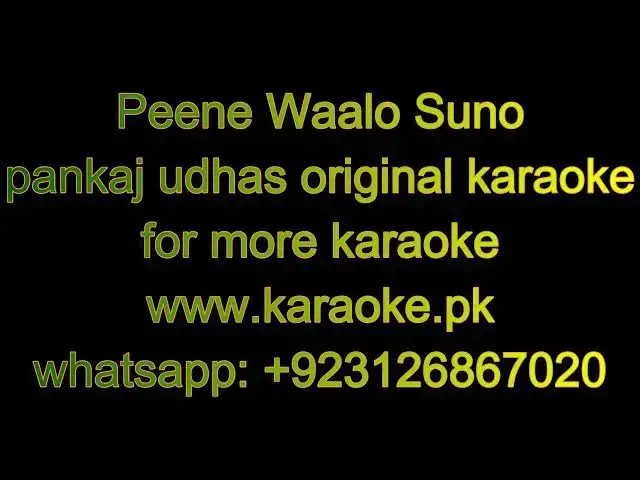 Video thumbnail for Peene Waalo Suno original karaoke