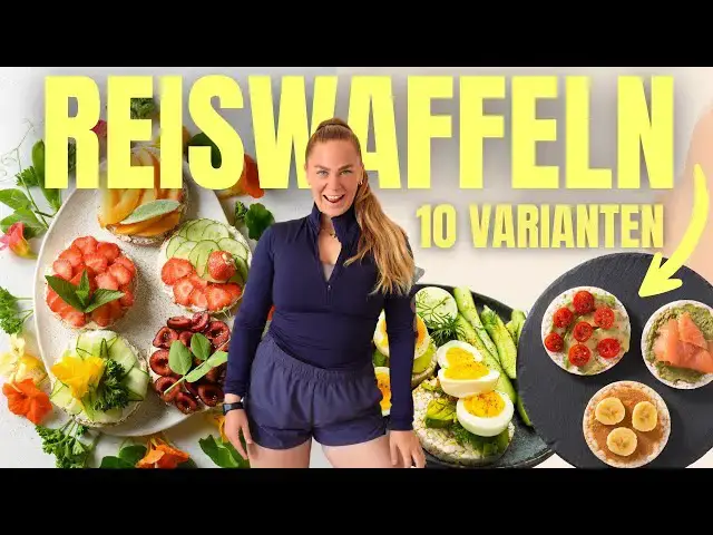 Video thumbnail for ABNEHMGEHEIMNIS: 10 SCHNELLE Reiswaffel-Ideen in 5 Minuten