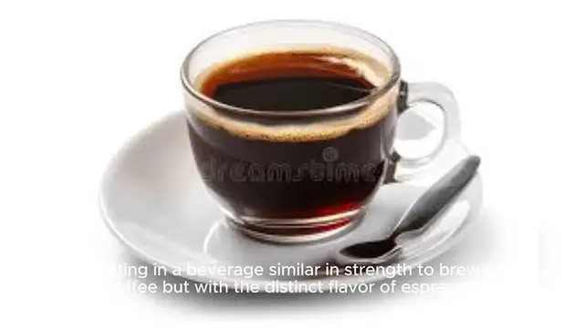 Video thumbnail for Americano - Espresso diluted with hot water.
