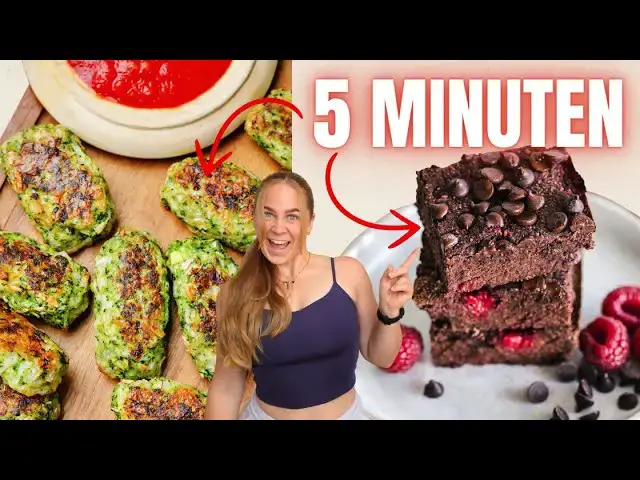 Video thumbnail for GESUNDE Rezepte mit nur 3 ZUTATEN in 5 MINUTEN Zubereitung!