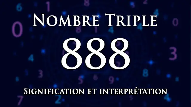 Video thumbnail for ? INTERPRÉTATION DU NOMBRE 888 : numérologie et message angélique