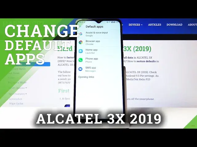 'Video thumbnail for How to Customize Default Apps in ALCATEL 3X (2019) – Change Default Apps Settings'