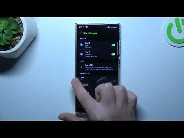 'Video thumbnail for How to Switch SIM Card Preferences on SAMSUNG Galaxy S24 Ultra'