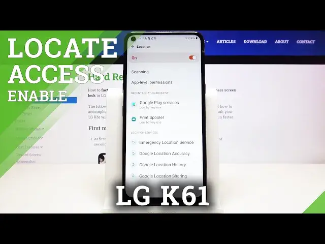'Video thumbnail for How to Disable Location in LG K61 – Turn Off Localization'