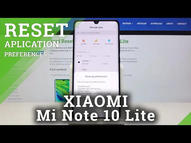 'Video thumbnail for How to Reset App Preferences in XIAOMI Mi Note 10 Lite – Default App Options'