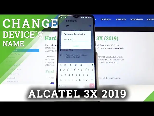 'Video thumbnail for How to Change Device Name in ALCATEL 3X (2019) – Set Up Username'