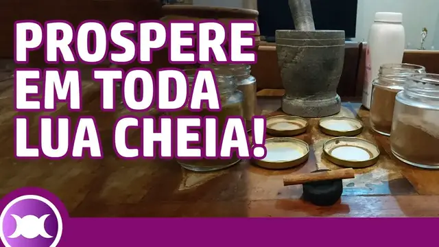 Video thumbnail for SIMPATIA / FEITIÇO / RITUAL DA PROSPERIDADE NA LUA CHEIA - Pó mágico para prosperar financeiramente