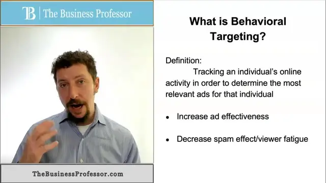 'Video thumbnail for Marketing - What is Behavioral Targeting?'