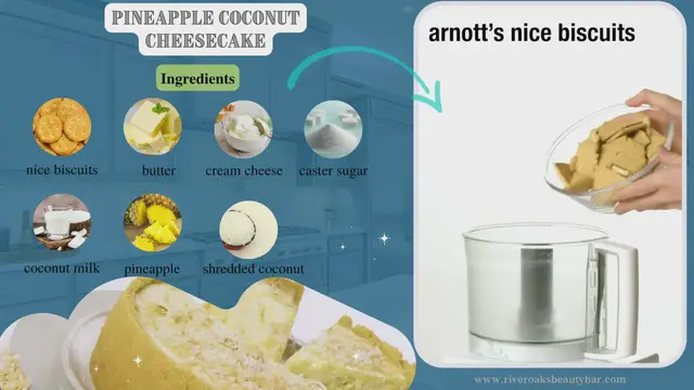 Video thumbnail for Pineapple coconut cheesecake